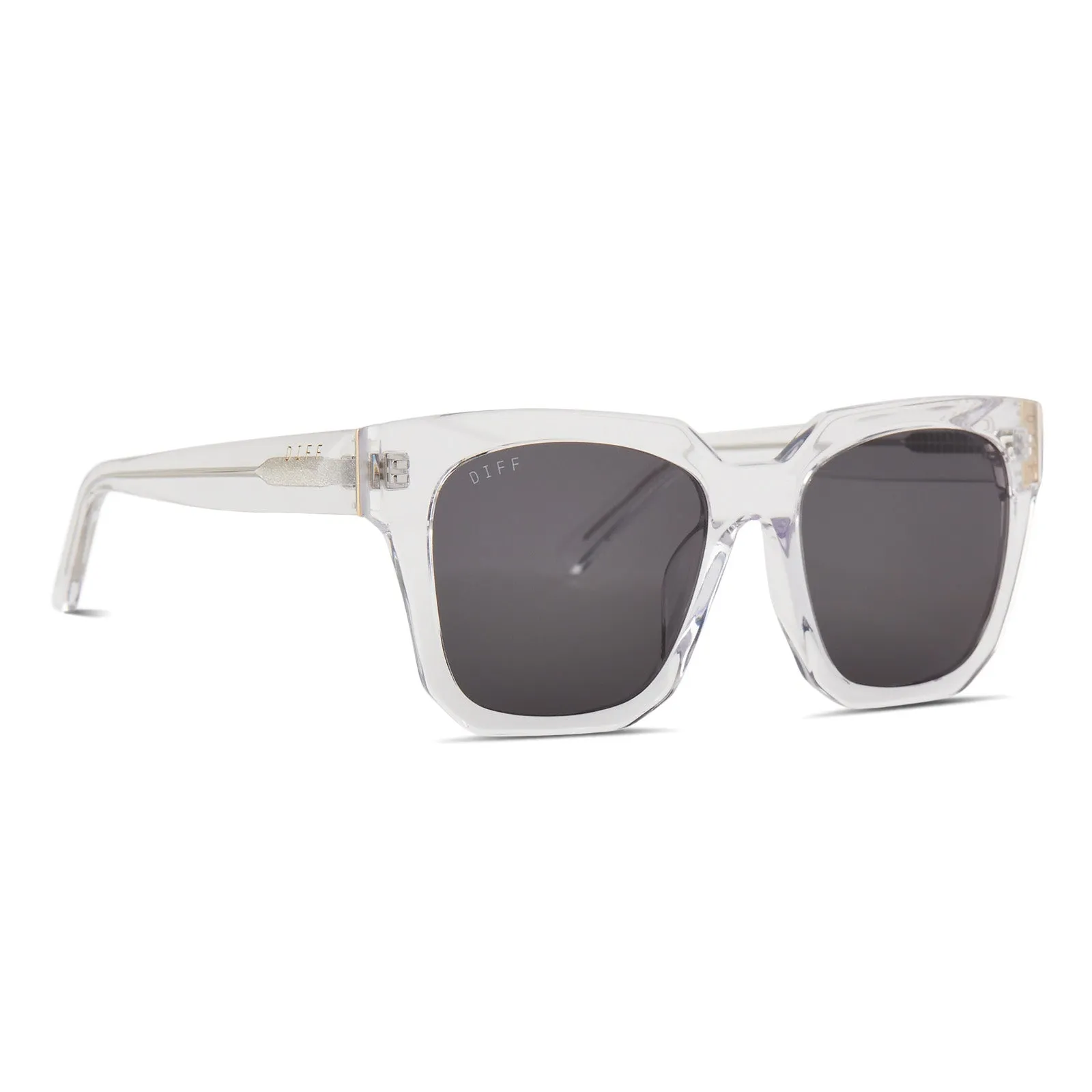 ARIANA - CLEAR CRYSTAL + GREY SUNGLASSES sold by Diff Eyewear product image thumbnail 2