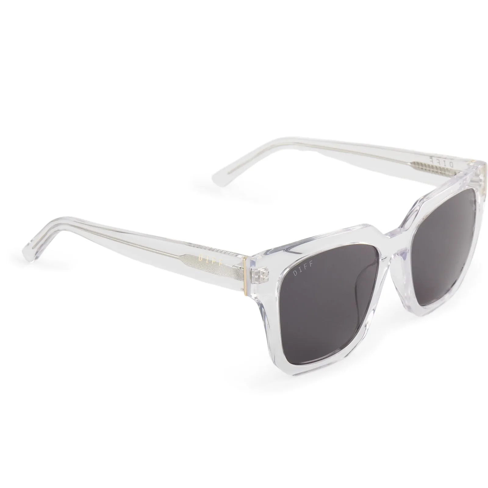 ARIANA - CLEAR CRYSTAL + GREY SUNGLASSES sold by Diff Eyewear product image thumbnail 4