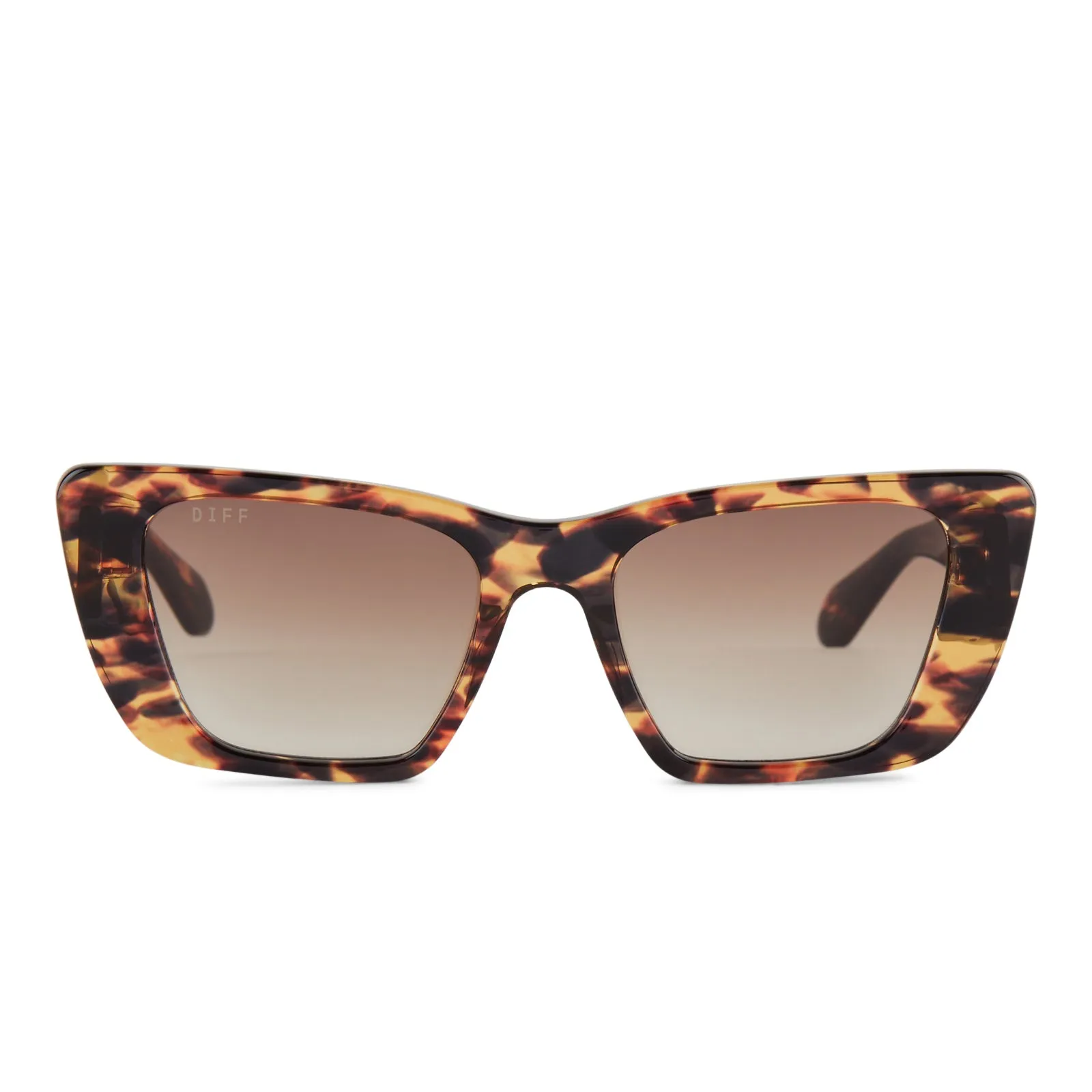 AURA - WILD TORTOISE + BROWN GRADIENT SUNGLASSES sold by Diff Eyewear