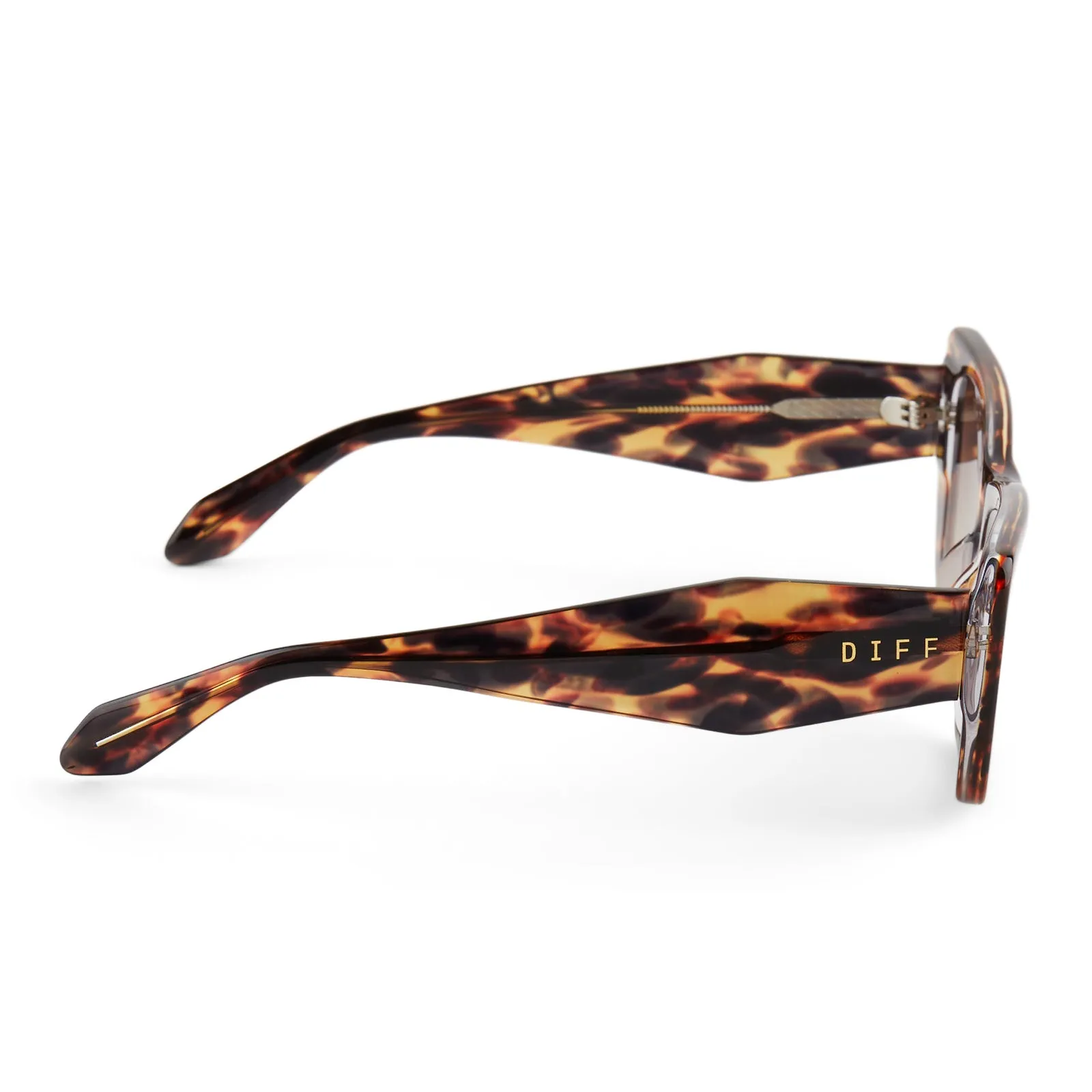 AURA - WILD TORTOISE + BROWN GRADIENT SUNGLASSES sold by Diff Eyewear product image thumbnail 3