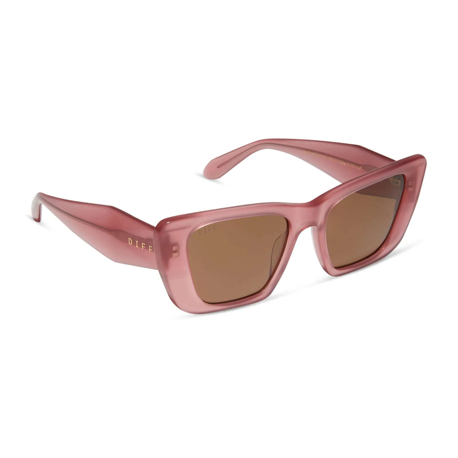 AURA - GUAVA + BROWN SUNGLASSES sold by Diff Eyewear product image thumbnail 2