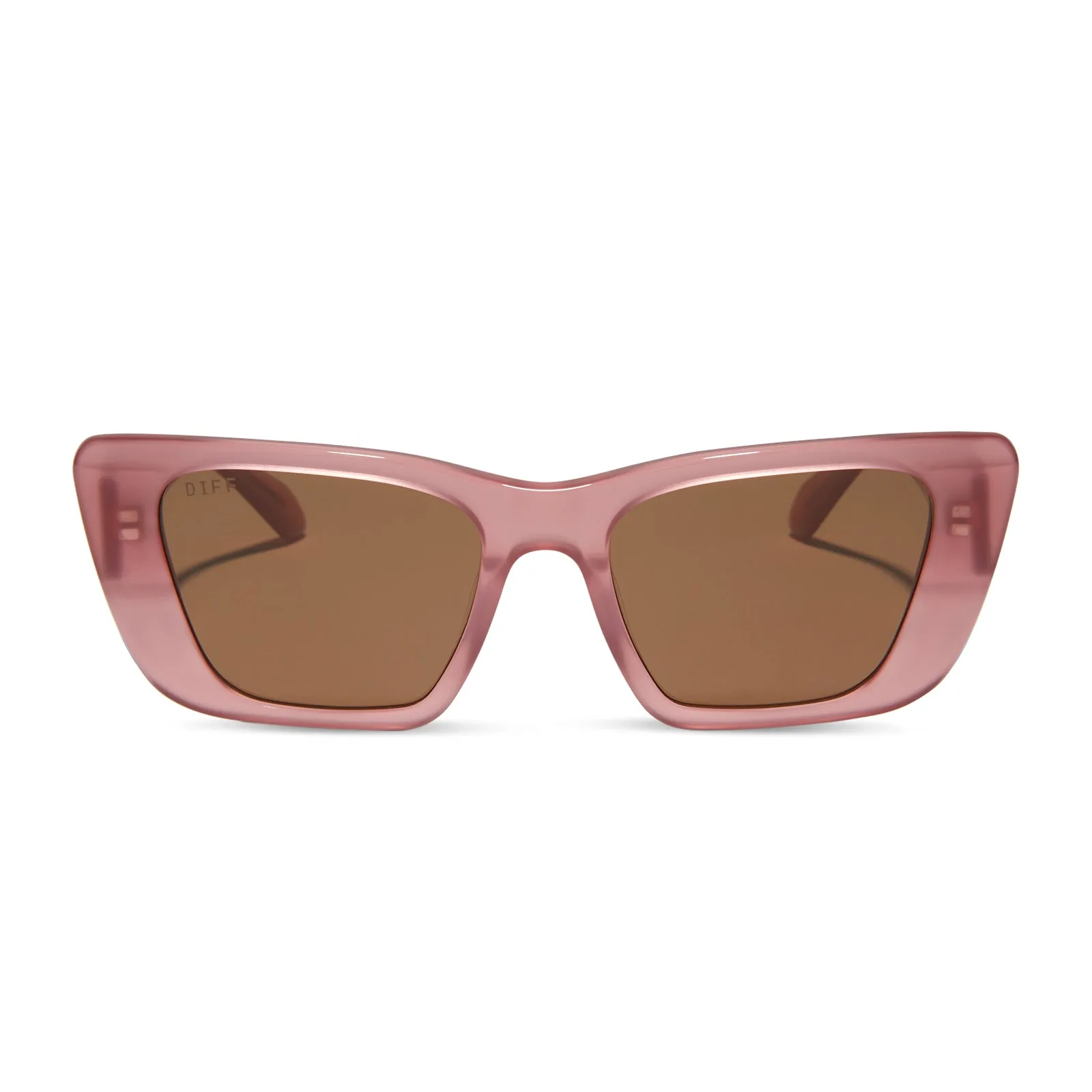 AURA - GUAVA + BROWN SUNGLASSES sold by Diff Eyewear