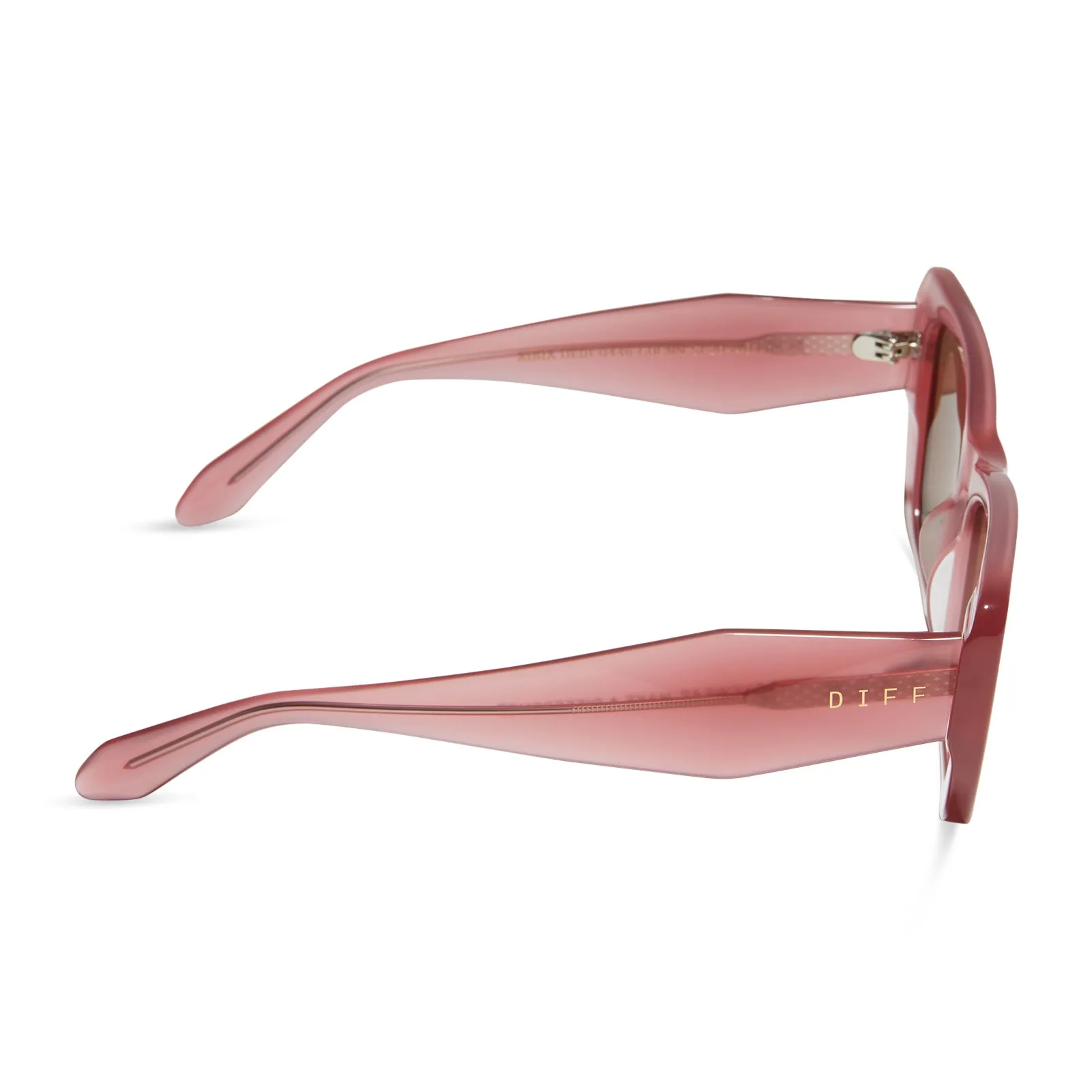 AURA - GUAVA + BROWN SUNGLASSES sold by Diff Eyewear product image thumbnail 3