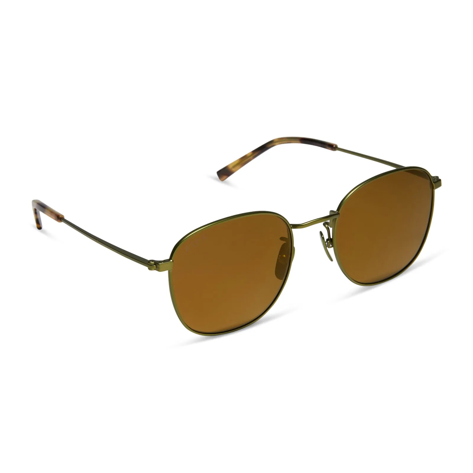 AXEL - MOSS METAL + BRILLIANT GOLD MIRROR + POLARIZED SUNGLASSES sold by Diff Eyewear product image thumbnail 2