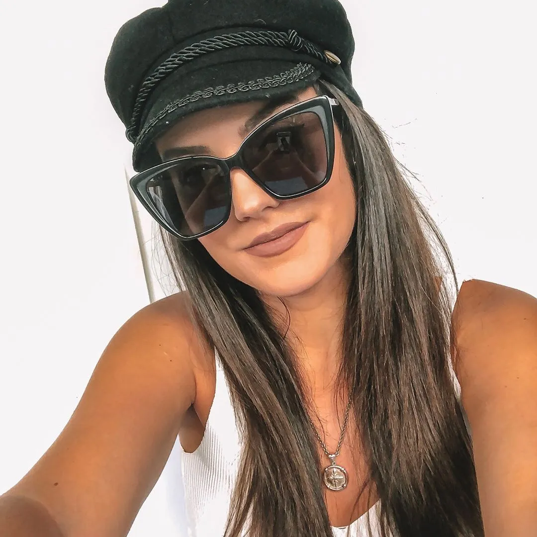 BECKY II - BLACK + DARK SMOKE POLARIZED SUNGLASSES sold by Diff Eyewear product image thumbnail 5