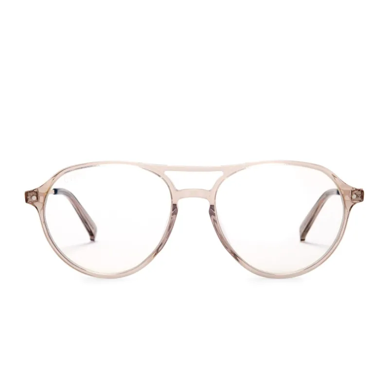 MILLER - VINTAGE CRYSTAL + CLEAR GLASSES sold by Diff Eyewear