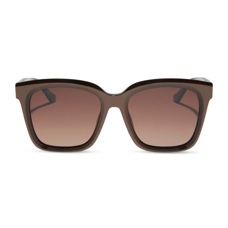 MEREDITH - MOSCOW MULE + BROWN GRADIENT GOLD FLASH + POLARIZED SUNGLASSES sold by Diff Eyewear