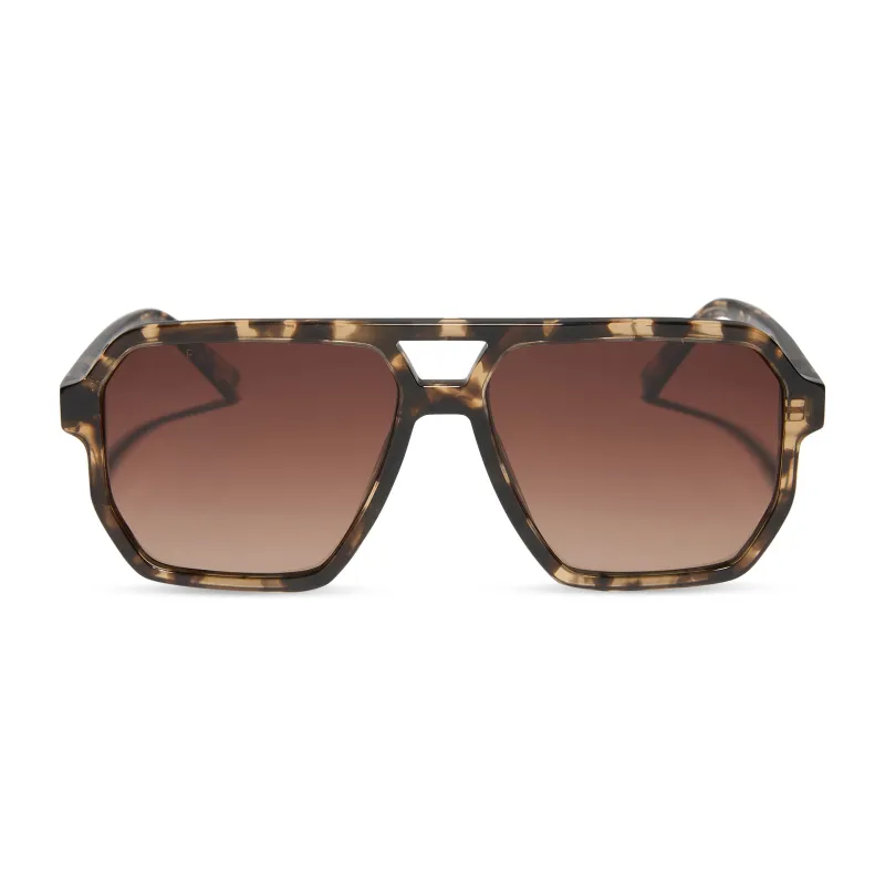 CAMERON - ESPRESSO TORTOISE + BROWN GRADIENT + POLARIZED SUNGLASSES sold by Diff Eyewear