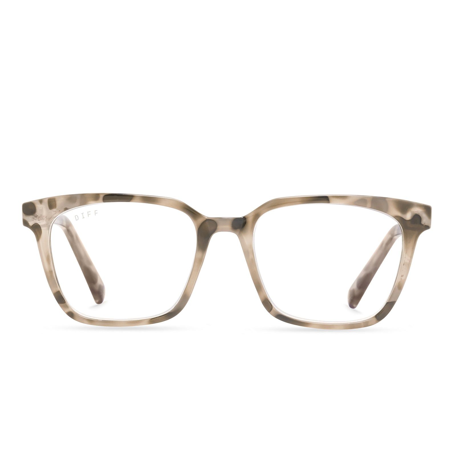 ALEX - CREAM TORTOISE + BLUE LIGHT TECHNOLOGY GLASSES sold by Diff Eyewear