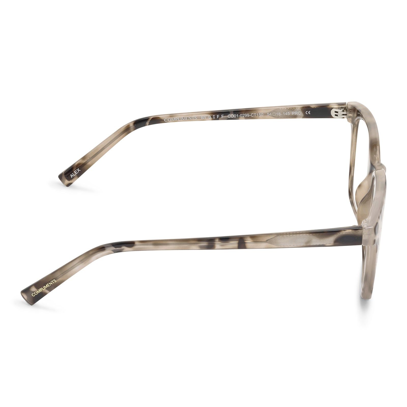 ALEX - CREAM TORTOISE + BLUE LIGHT TECHNOLOGY GLASSES sold by Diff Eyewear product image thumbnail 3