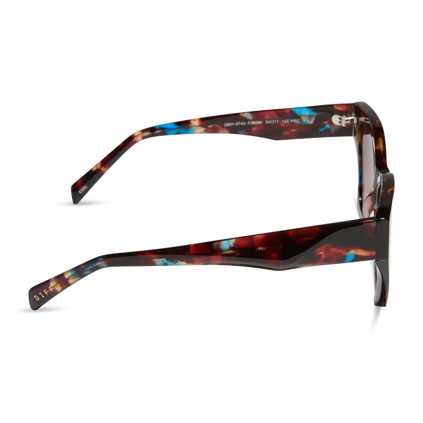EVIE - CONFETTI TORTOISE + BROWN GRADIENT SUNGLASSES sold by Diff Eyewear product image thumbnail 3