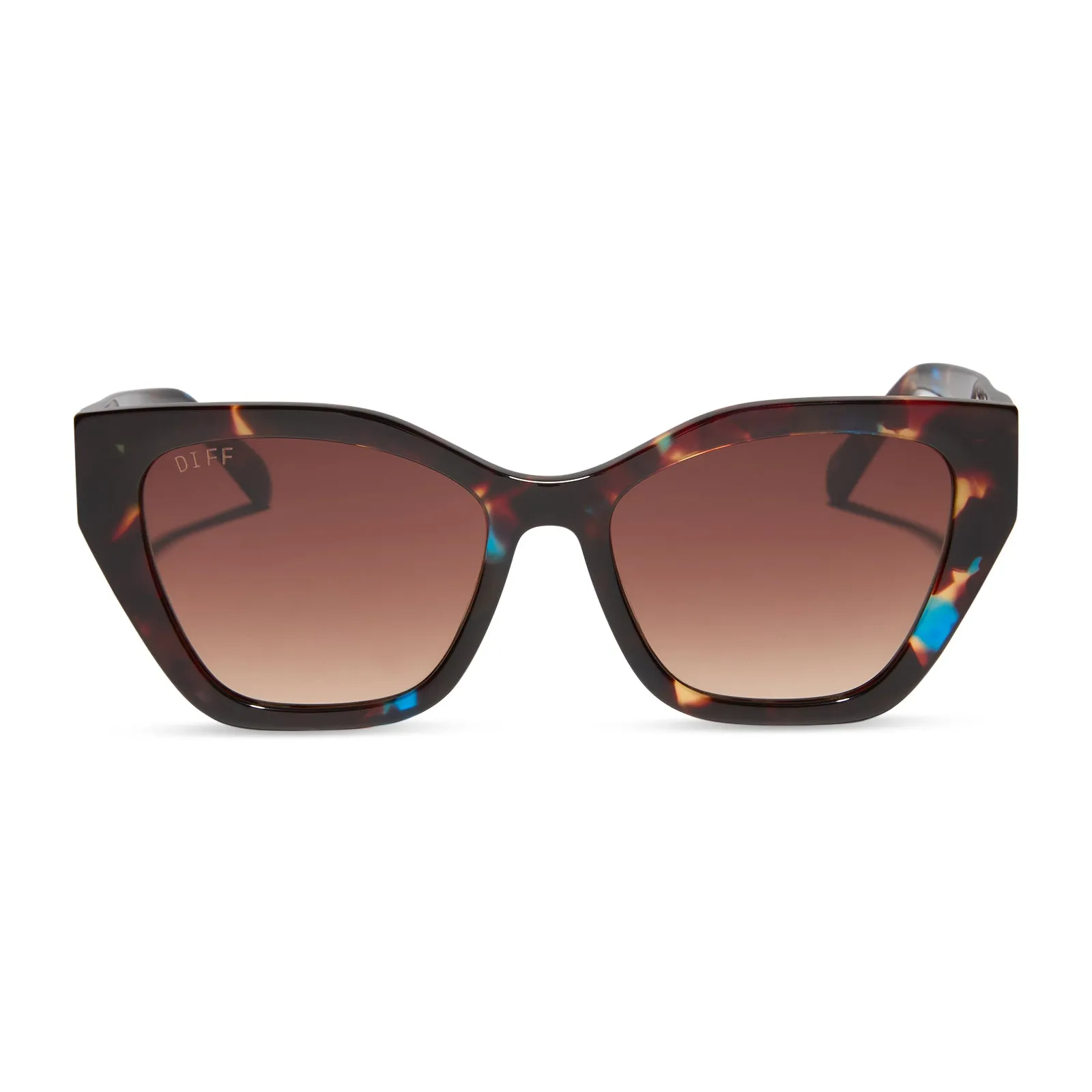 EVIE - CONFETTI TORTOISE + BROWN GRADIENT SUNGLASSES sold by Diff Eyewear