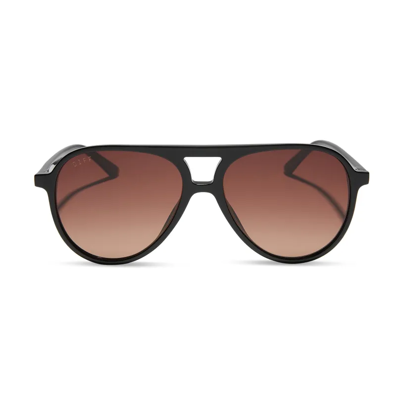 TOSCA II - BLACK + BROWN GRADIENT SUNGLASSES sold by Diff Eyewear
