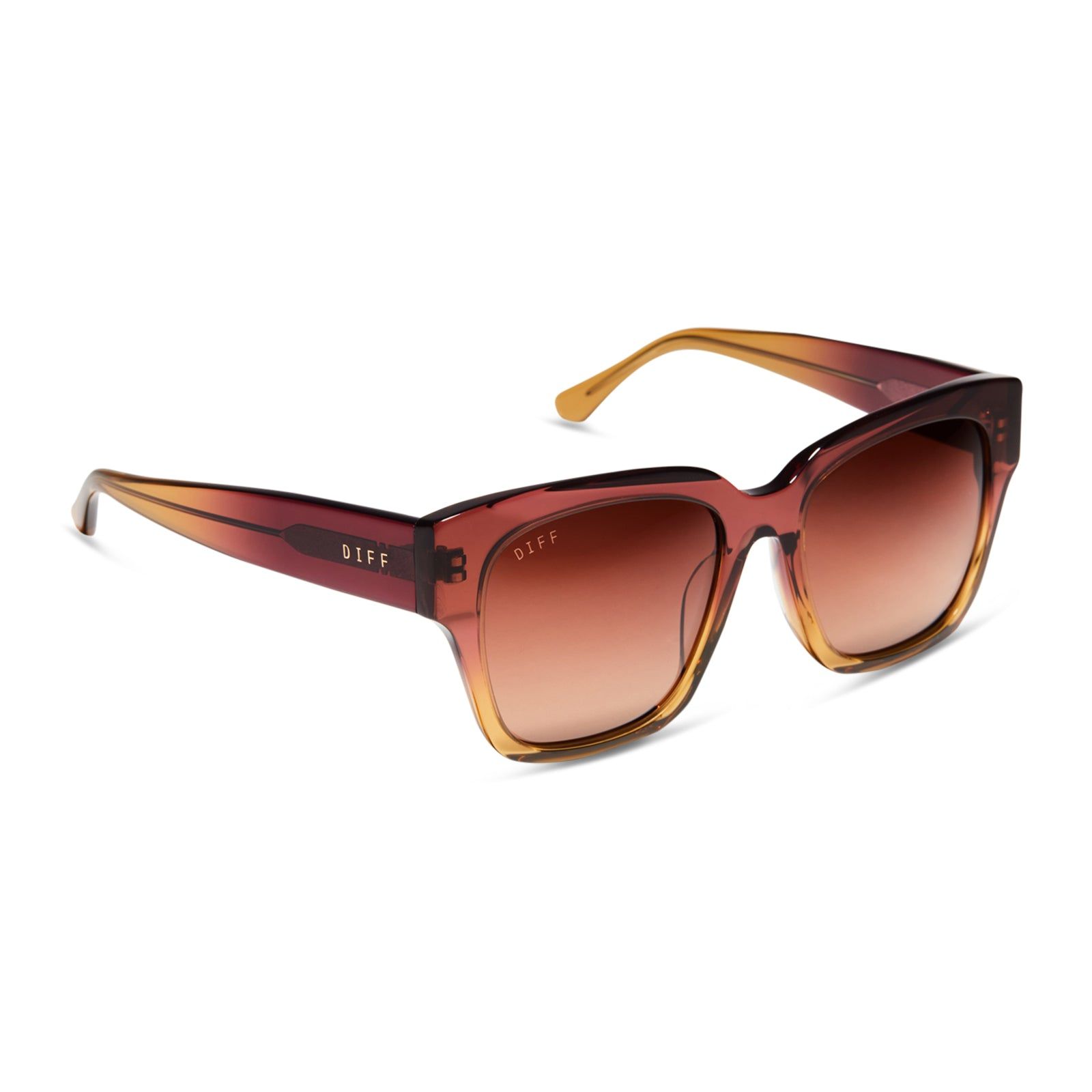BELLA II - CLAYTON + BROWN GRADIENT SUNGLASSES sold by Diff Eyewear product image thumbnail 2