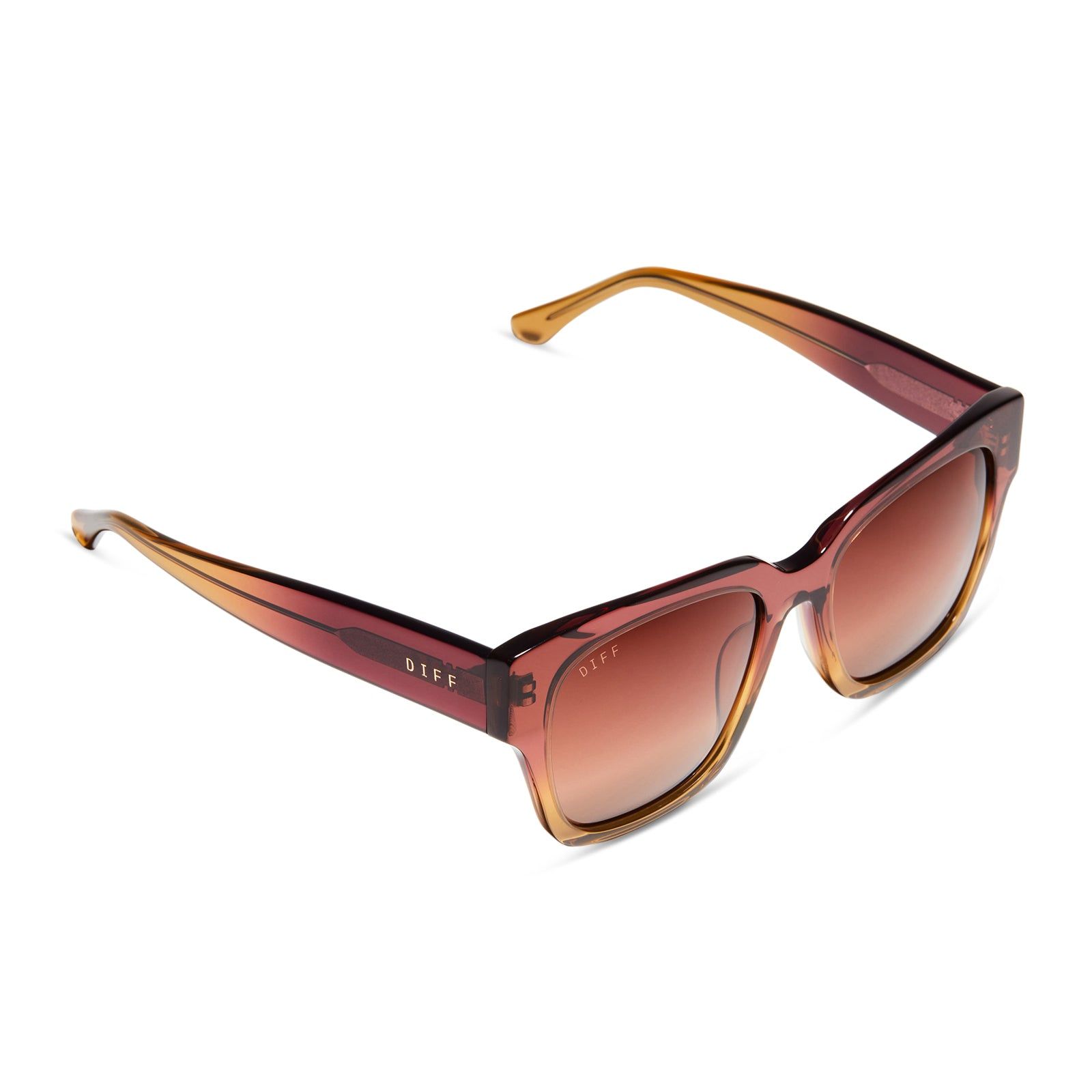 BELLA II - CLAYTON + BROWN GRADIENT SUNGLASSES sold by Diff Eyewear product image thumbnail 4