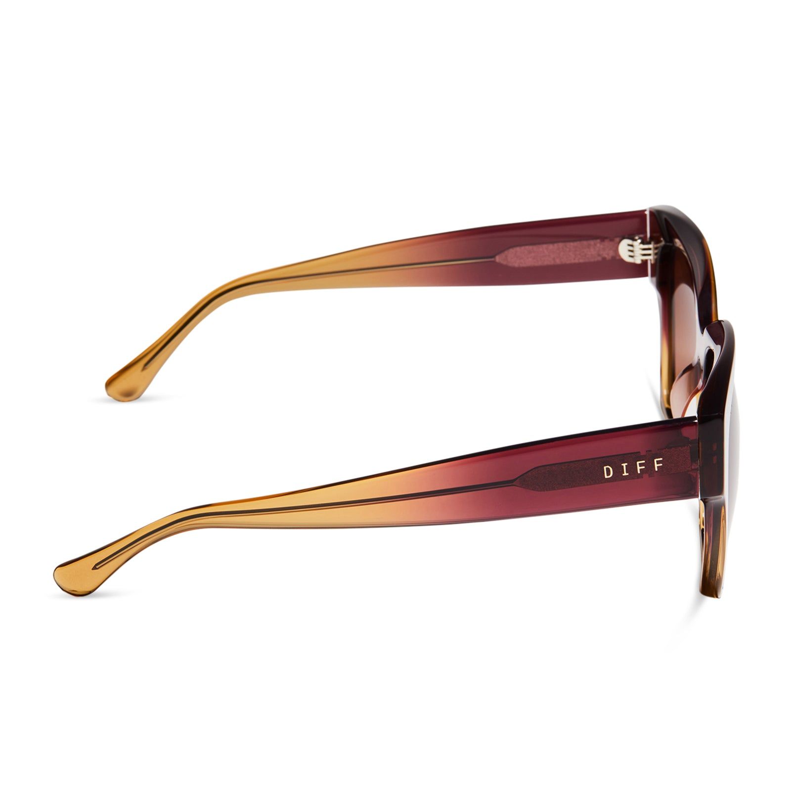 BELLA II - CLAYTON + BROWN GRADIENT SUNGLASSES sold by Diff Eyewear product image thumbnail 3