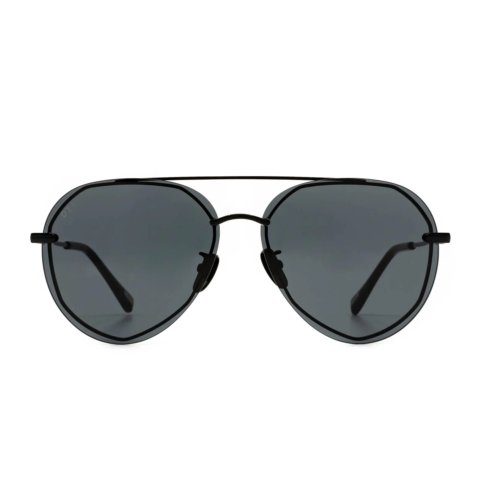 LENOX - BLACK + GREY SUNGLASSES sold by Diff Eyewear