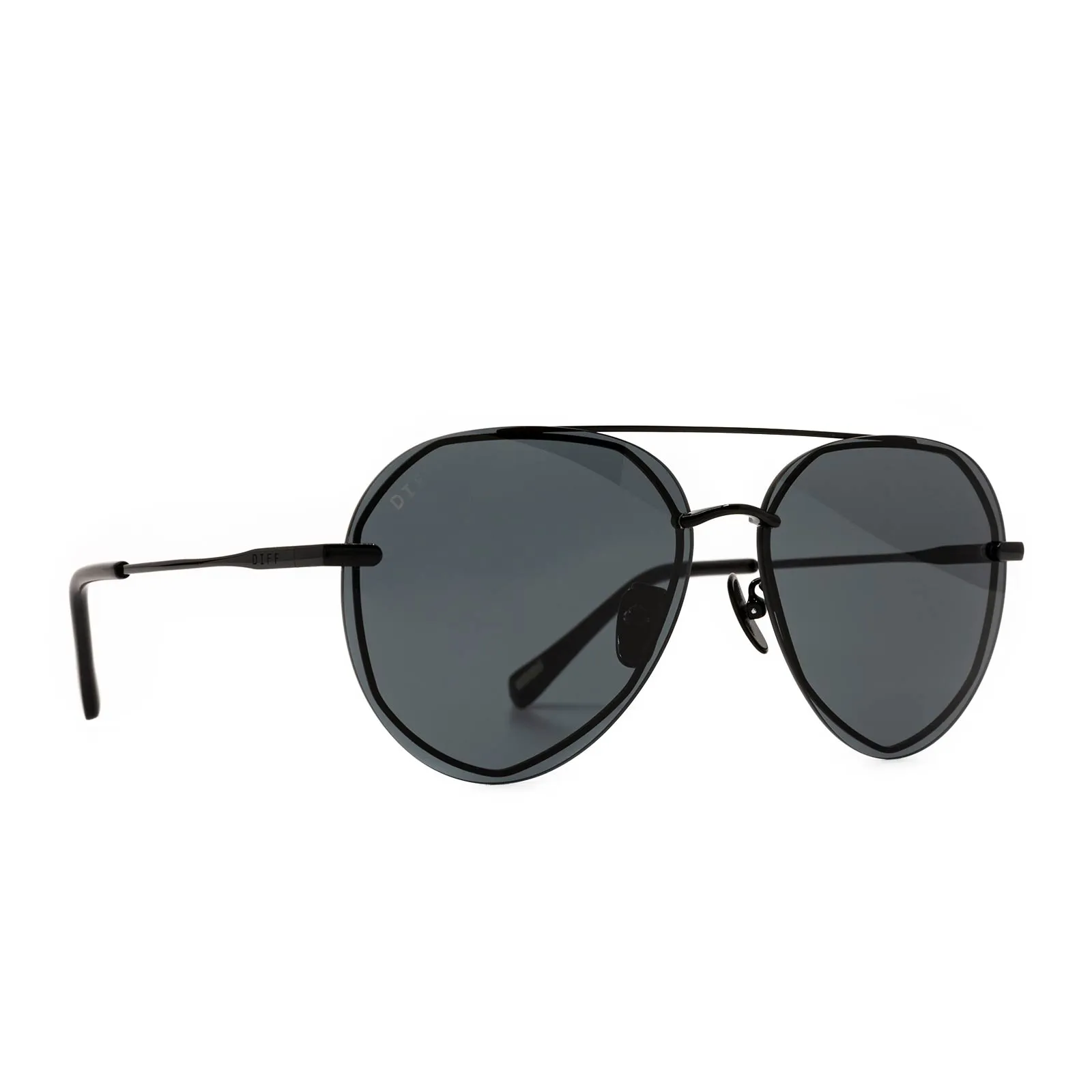 LENOX - BLACK + GREY SUNGLASSES sold by Diff Eyewear product image thumbnail 2