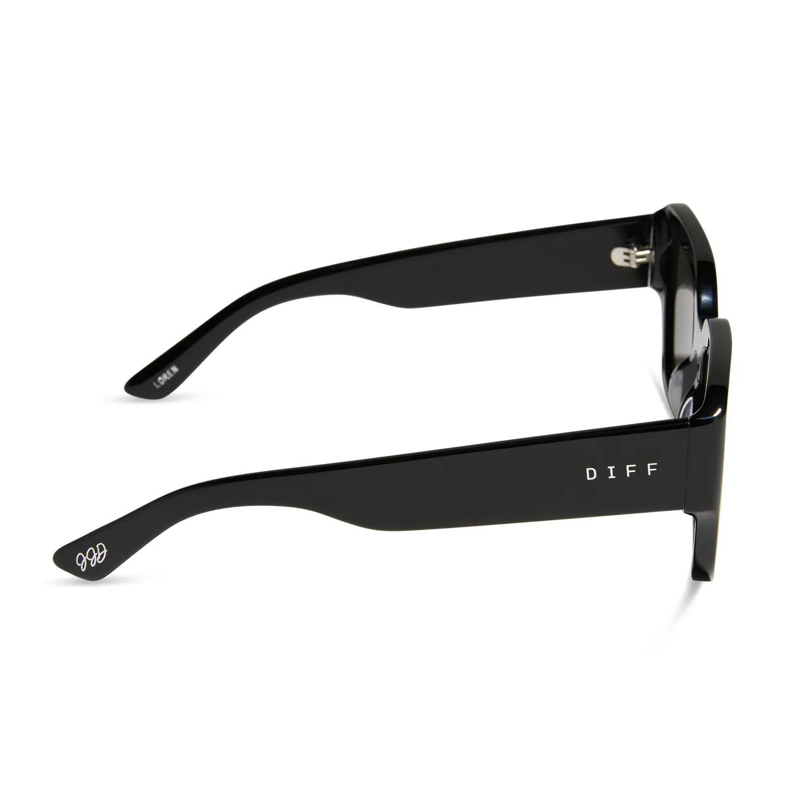 JESSIE JAMES DECKER - LOREN + BLACK + GREY SUNGLASSES sold by Diff Eyewear product image thumbnail 3