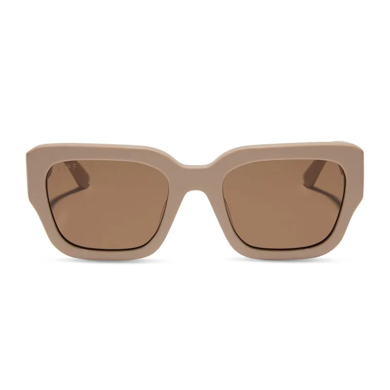 JESSIE JAMES DECKER - LOREN + ALMOND + BROWN SUNGLASSES sold by Diff Eyewear