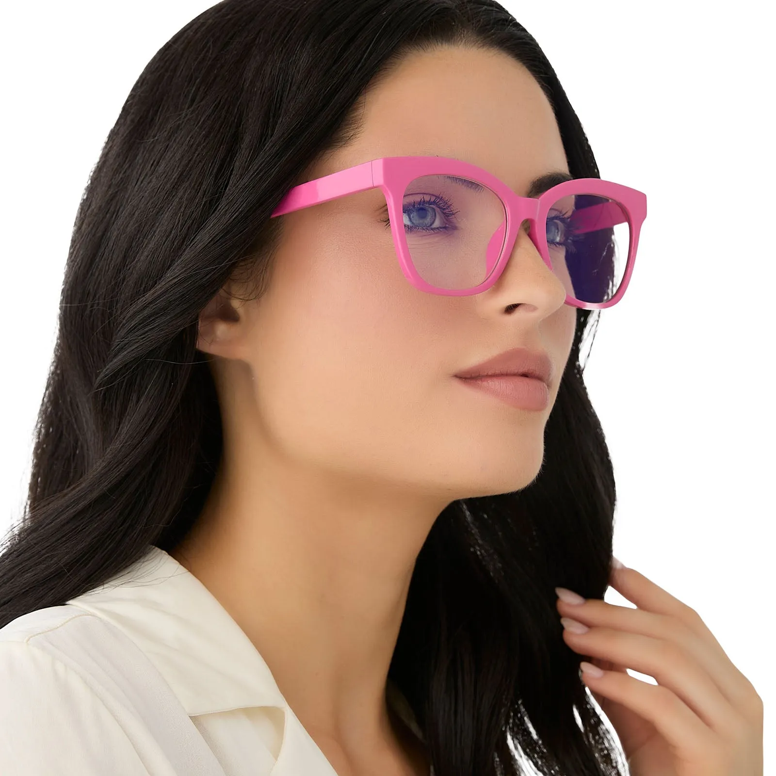 WILLA - BUBBLEGUM PINK + PRESCRIPTION GLASSES sold by Diff Eyewear product image thumbnail 5