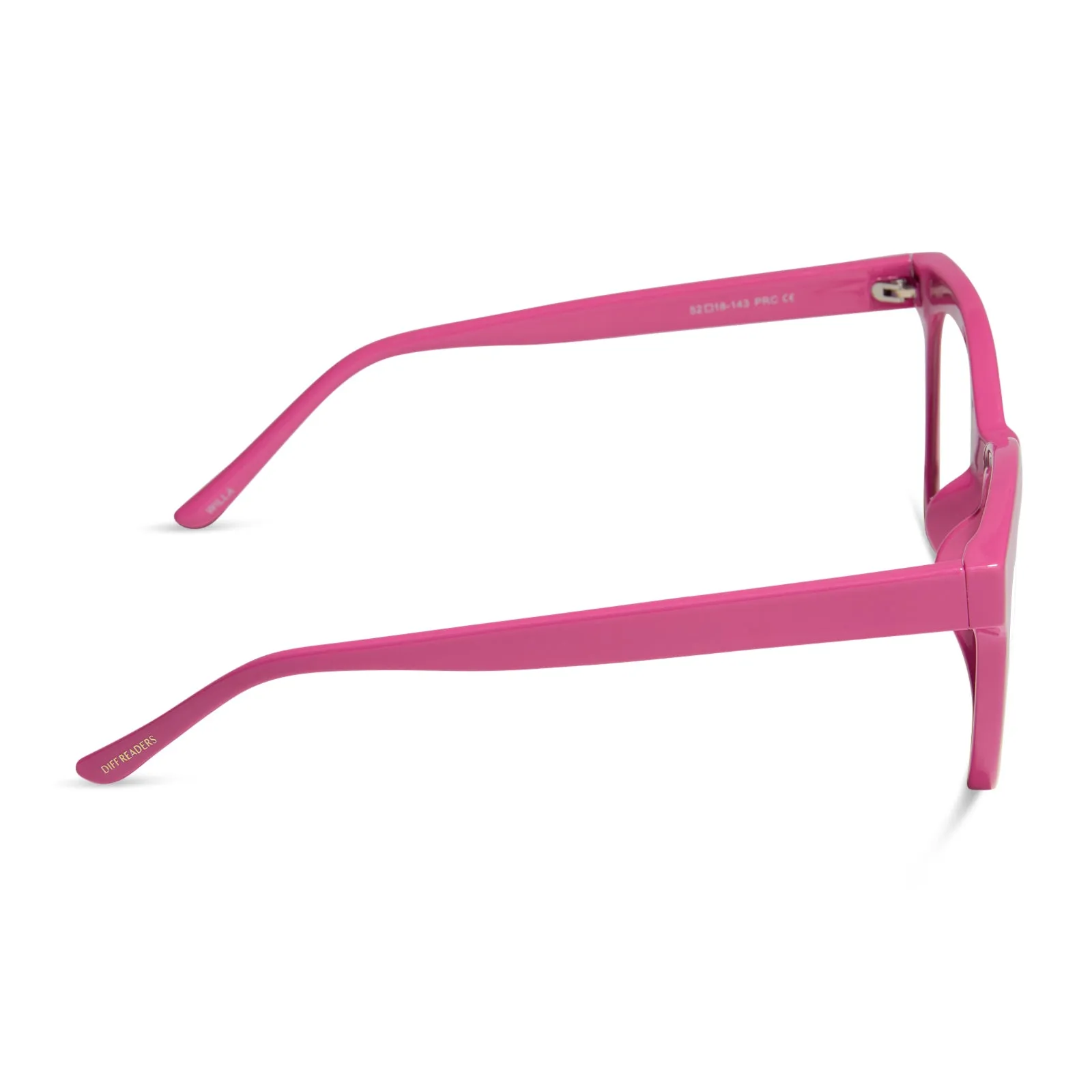 WILLA - BUBBLEGUM PINK + PRESCRIPTION GLASSES sold by Diff Eyewear product image thumbnail 3