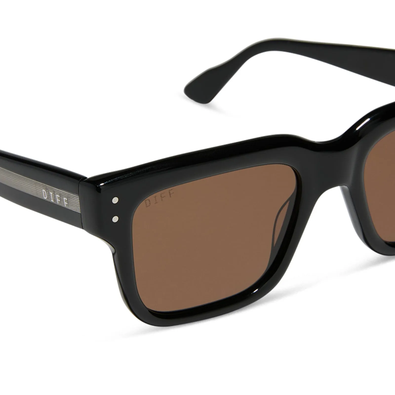 CASH - BLACK + BROWN + POLARIZED SUNGLASSES sold by Diff Eyewear product image thumbnail 4