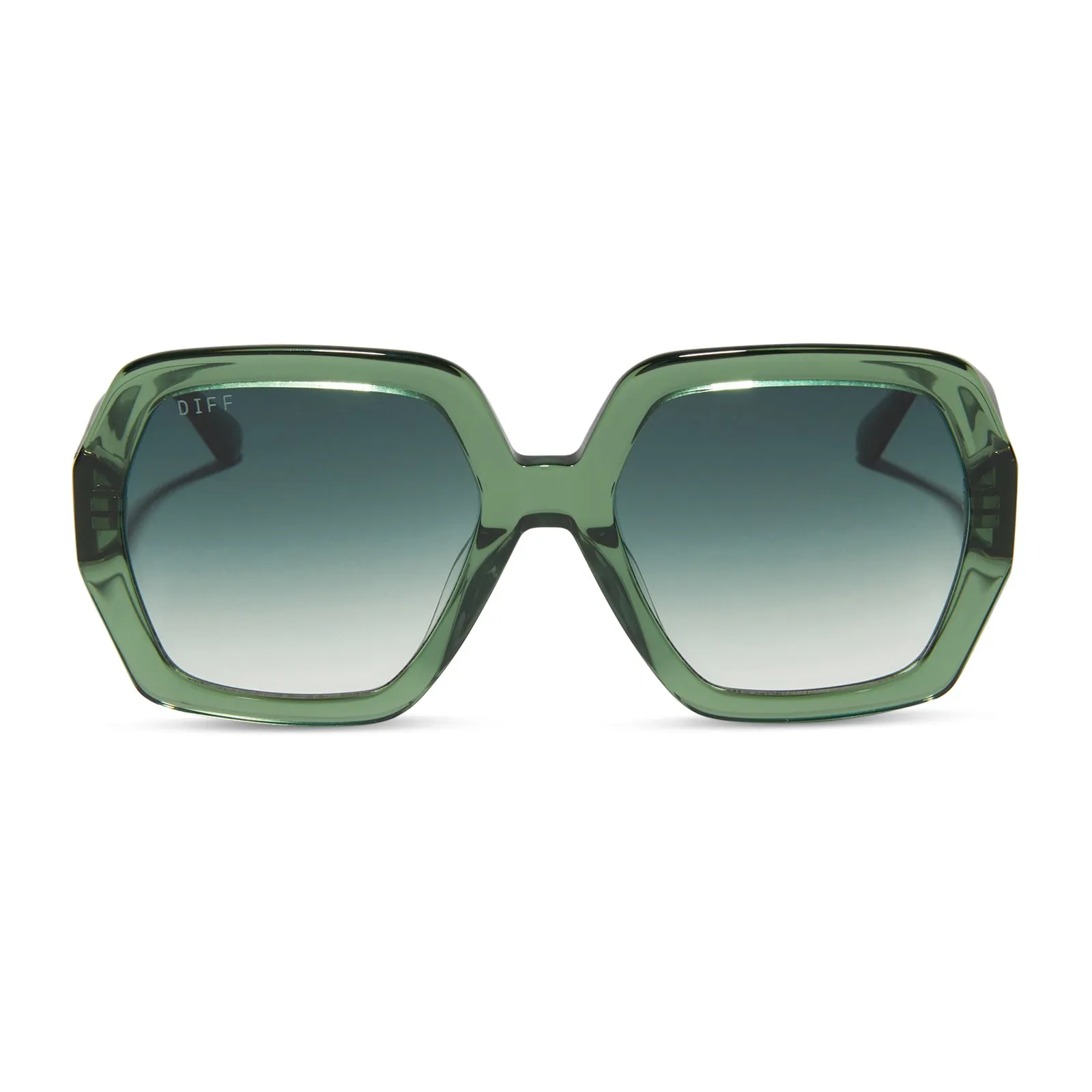 NOLA - SAGE CRYSTAL + G15 GRADIENT + POLARIZED SUNGLASSES sold by Diff Eyewear