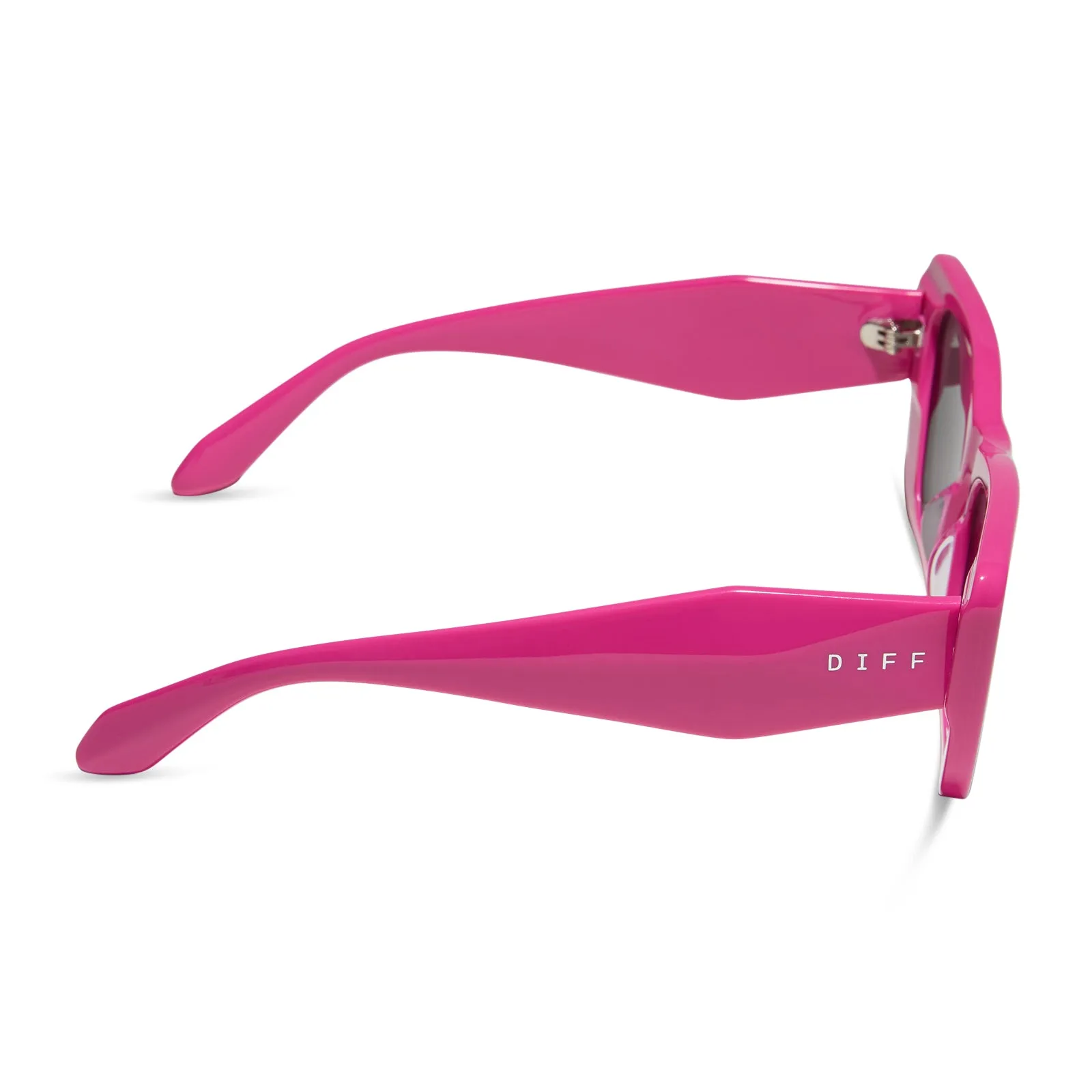 AURA - BRIGHT PINK + GREY SUNGLASSES sold by Diff Eyewear product image thumbnail 3