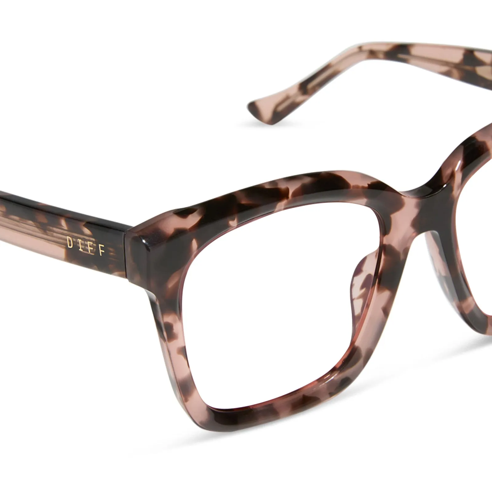 MEREDITH - HIMALAYAN TORTOISE + PRESCRIPTION GLASSES sold by Diff Eyewear product image thumbnail 4