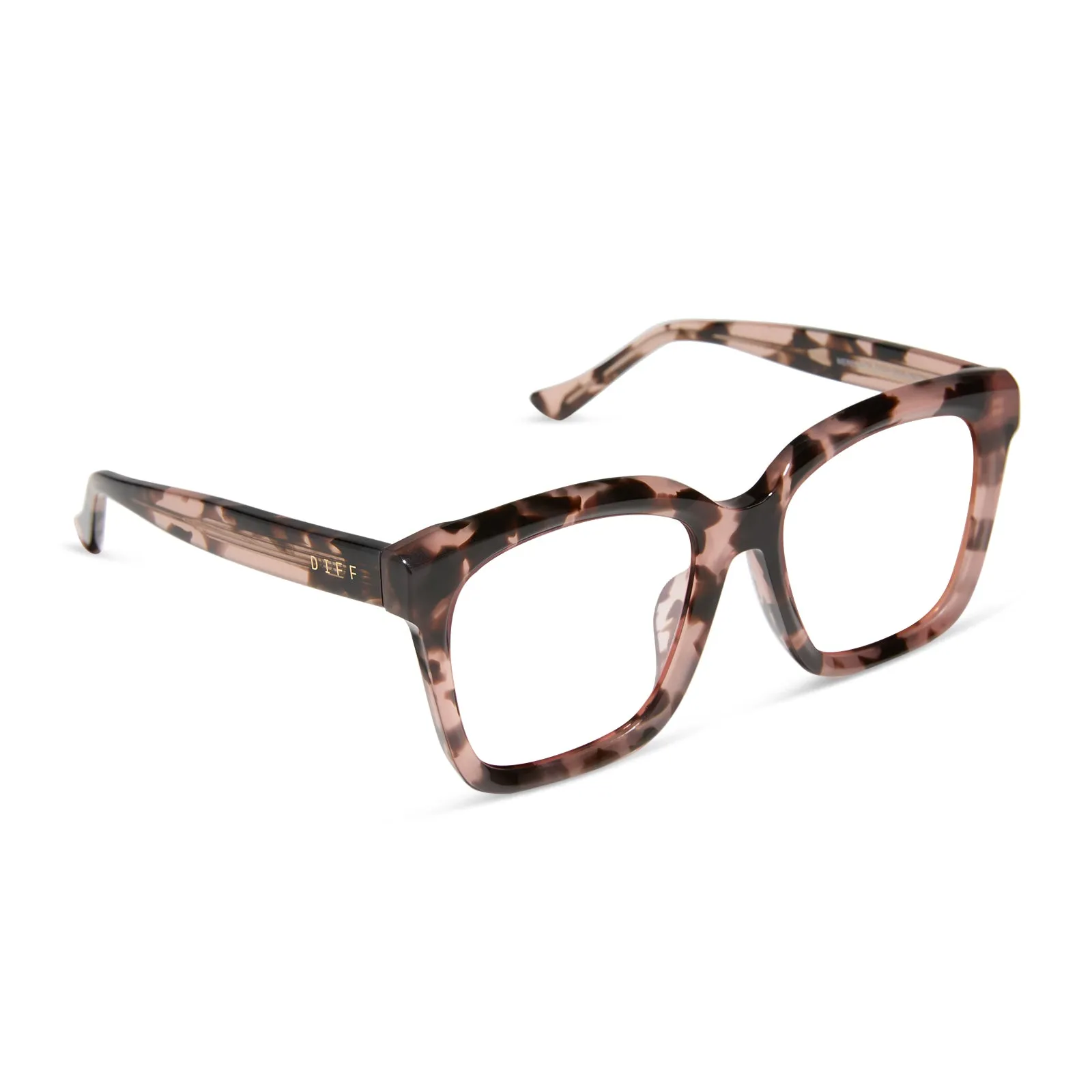 MEREDITH - HIMALAYAN TORTOISE + PRESCRIPTION GLASSES sold by Diff Eyewear product image thumbnail 2