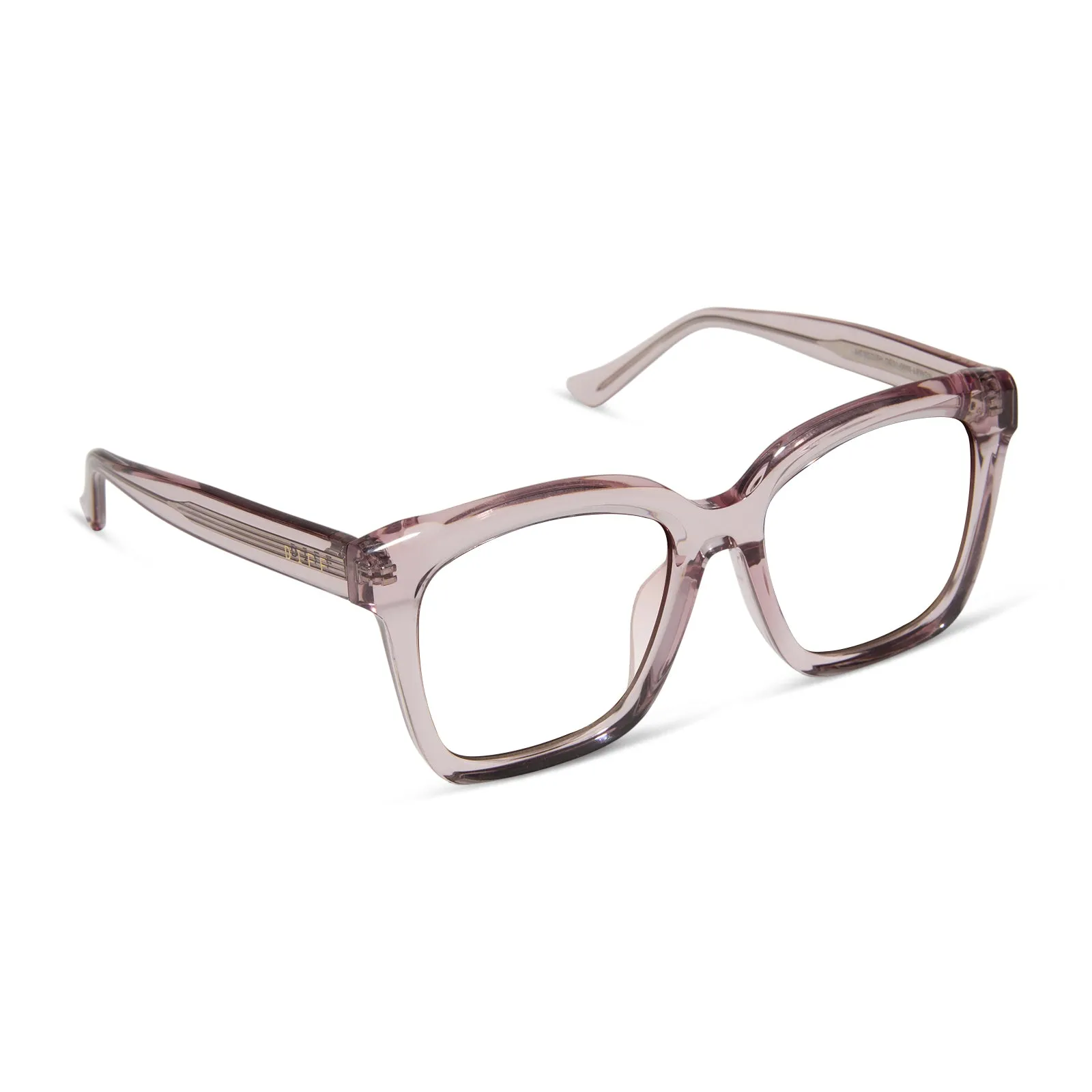 MEREDITH - LIGHT PINK CRYSTAL + PRESCRIPTION GLASSES sold by Diff Eyewear product image thumbnail 2
