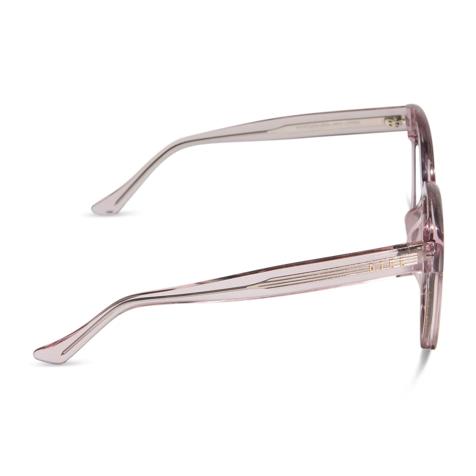 MEREDITH - LIGHT PINK CRYSTAL + PRESCRIPTION GLASSES sold by Diff Eyewear product image thumbnail 3