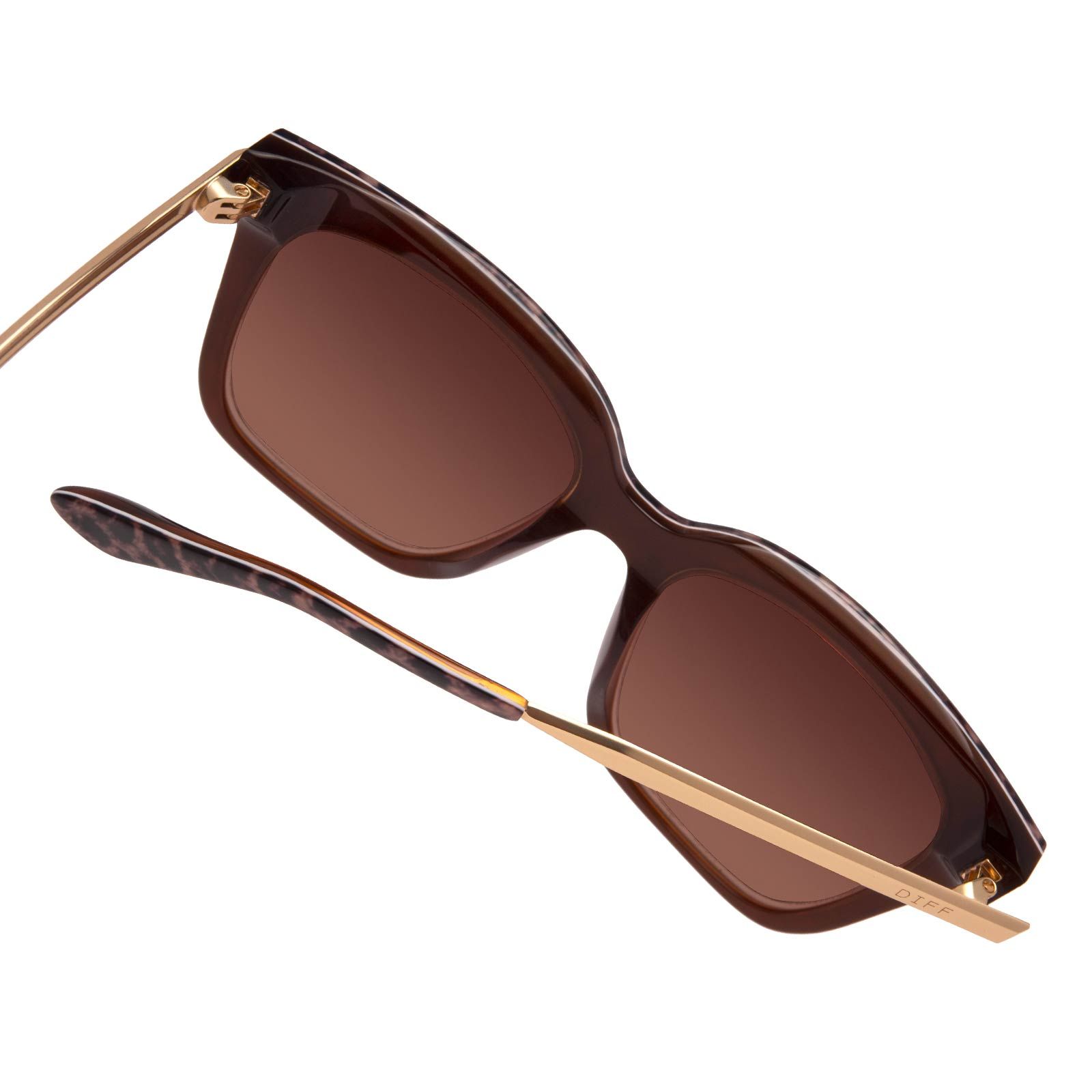 BELLA - LEOPARD TORTOISE + BROWN GRADIENT SUNGLASSES sold by Diff Eyewear product image thumbnail 6