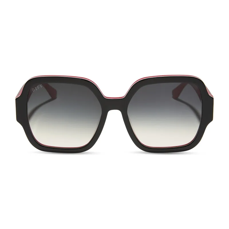 DIONNE - BLACK + GREY GRADIENT SUNGLASSES sold by Diff Eyewear