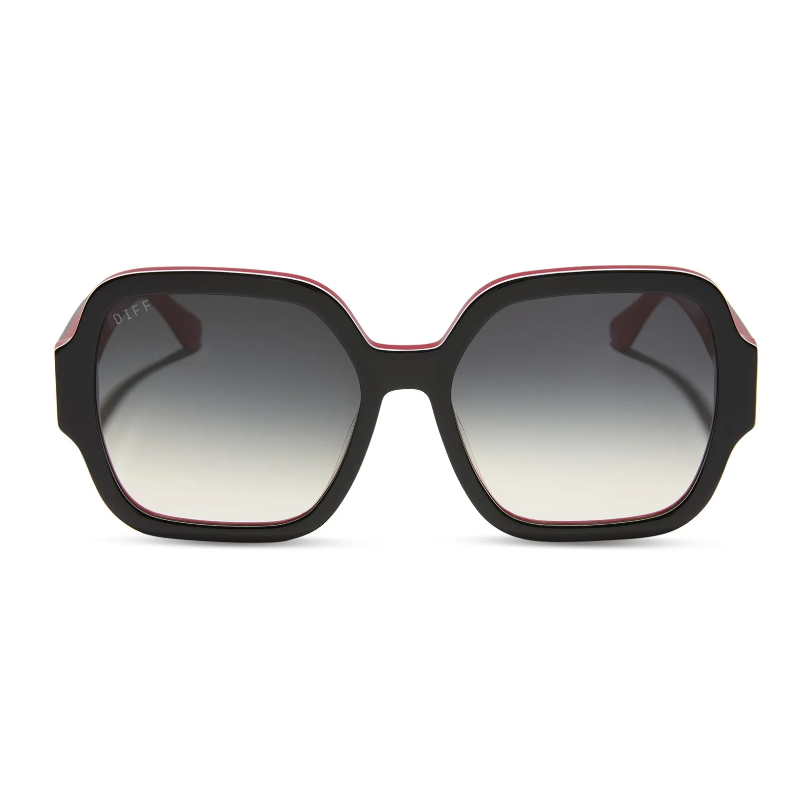 DIONNE - BLACK + GREY GRADIENT SUNGLASSES sold by Diff Eyewear