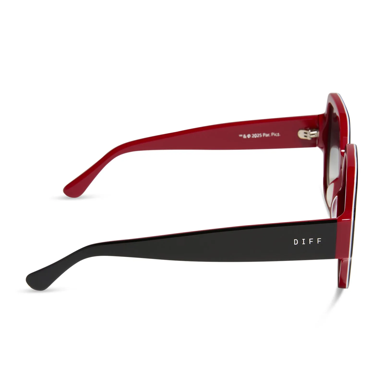 DIONNE - BLACK + GREY GRADIENT SUNGLASSES sold by Diff Eyewear product image thumbnail 3