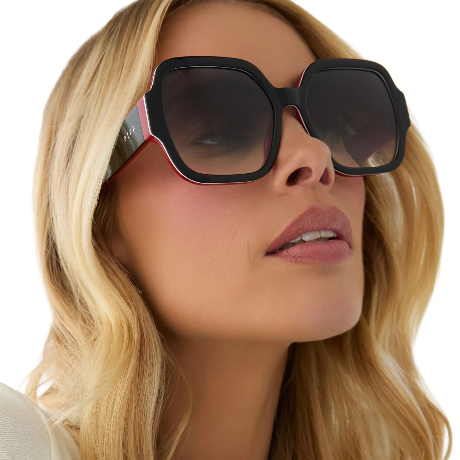 DIONNE - BLACK + GREY GRADIENT SUNGLASSES sold by Diff Eyewear product image thumbnail 5