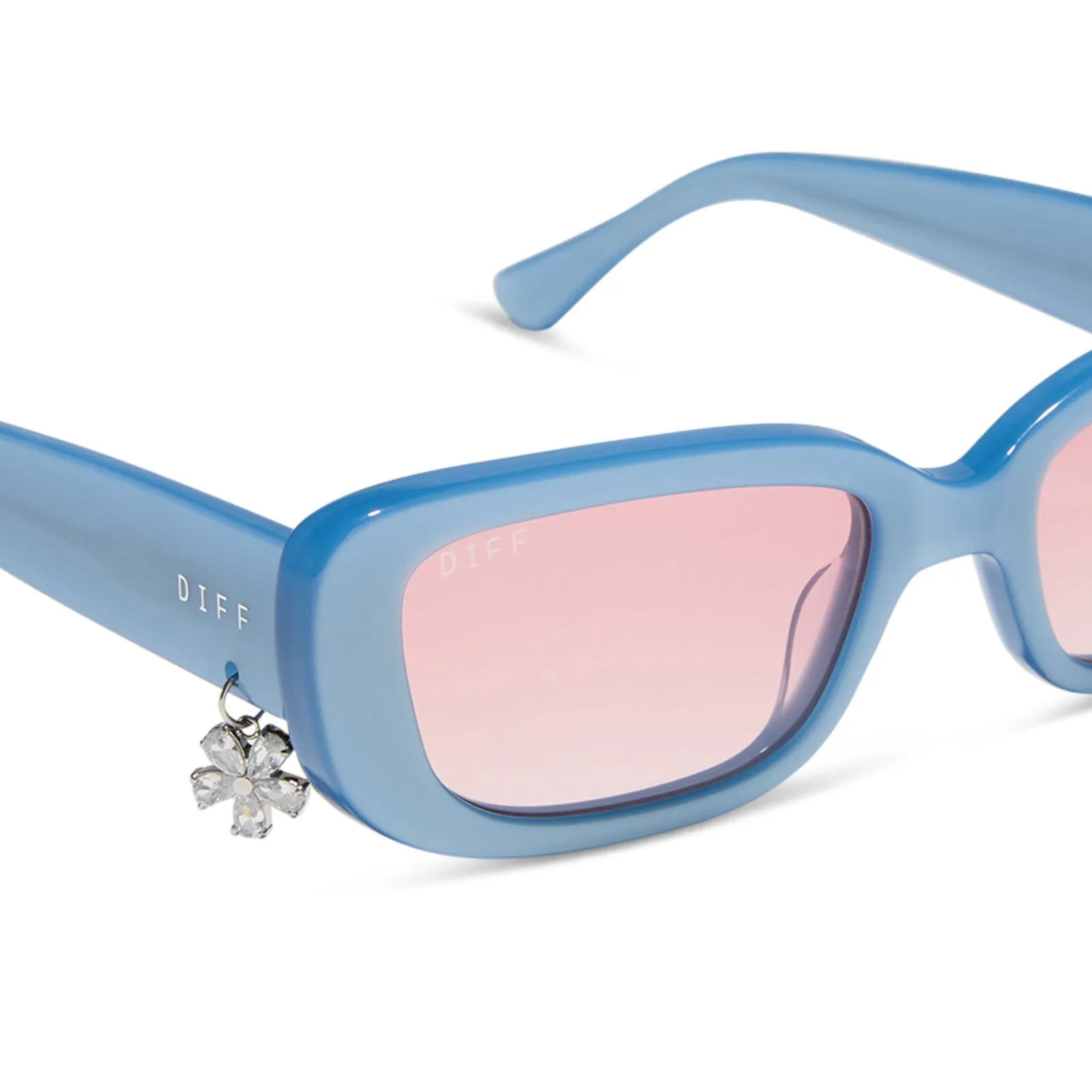 CHER - LIGHT BLUE + PINK GRADIENT SUNGLASSES sold by Diff Eyewear product image thumbnail 4