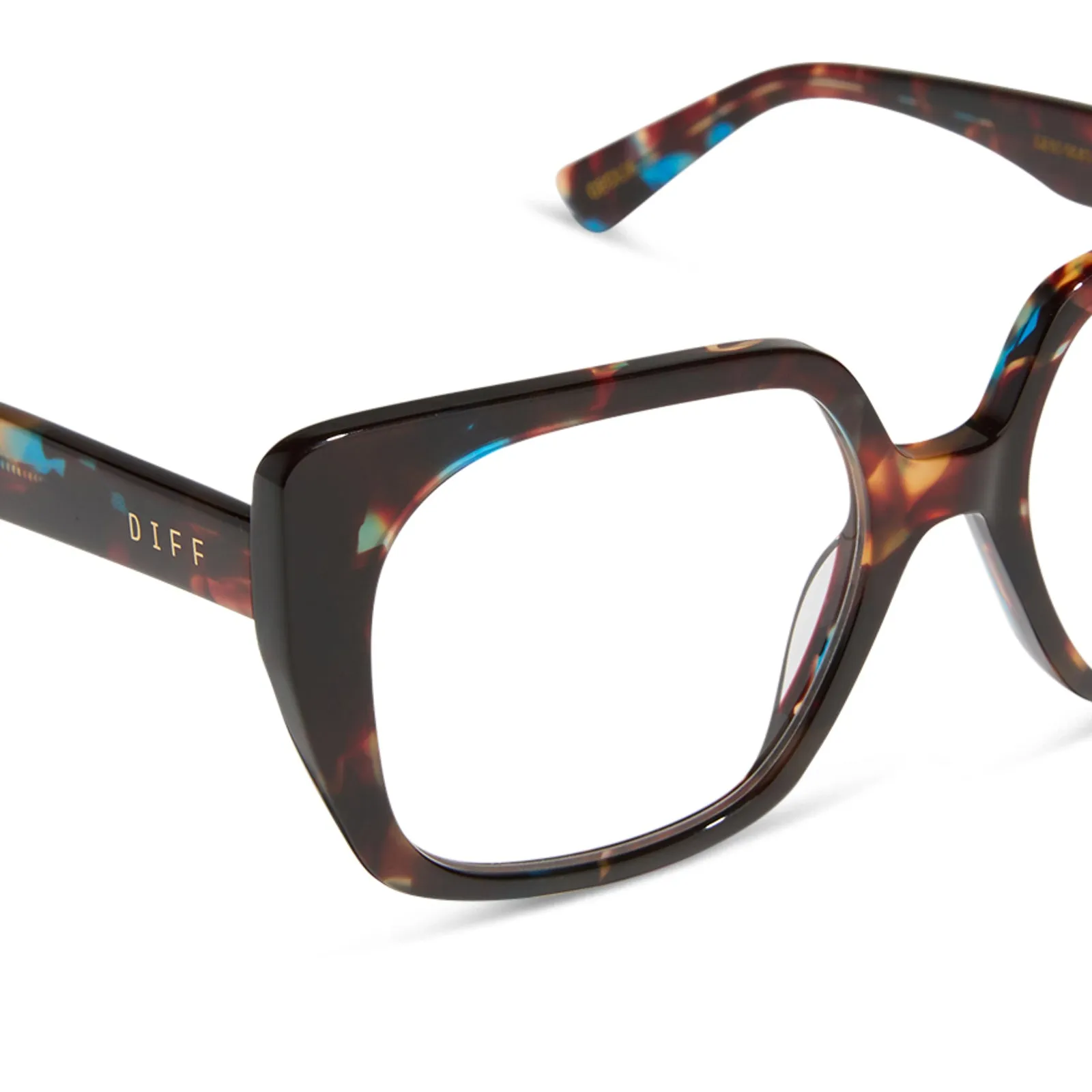 CECILIA - CONFETTI TORTOISE + PRESCRIPTION GLASSES sold by Diff Eyewear product image thumbnail 4