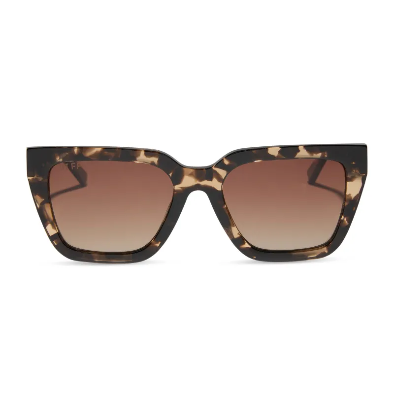 AMARA - ESPRESSO TORTOISE + BROWN GRADIENT + POLARIZED SUNGLASSES sold by Diff Eyewear