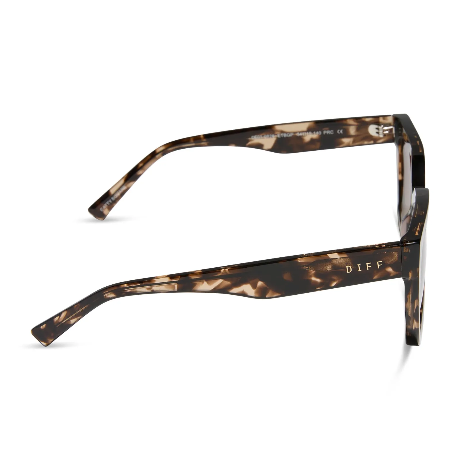 AMARA - ESPRESSO TORTOISE + BROWN GRADIENT + POLARIZED SUNGLASSES sold by Diff Eyewear product image thumbnail 3