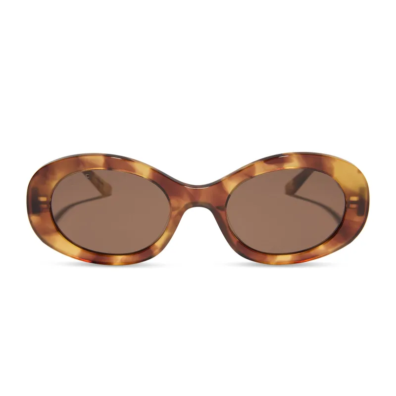 LAINEY - BROWN FLEUR + BROWN SUNGLASSES sold by Diff Eyewear