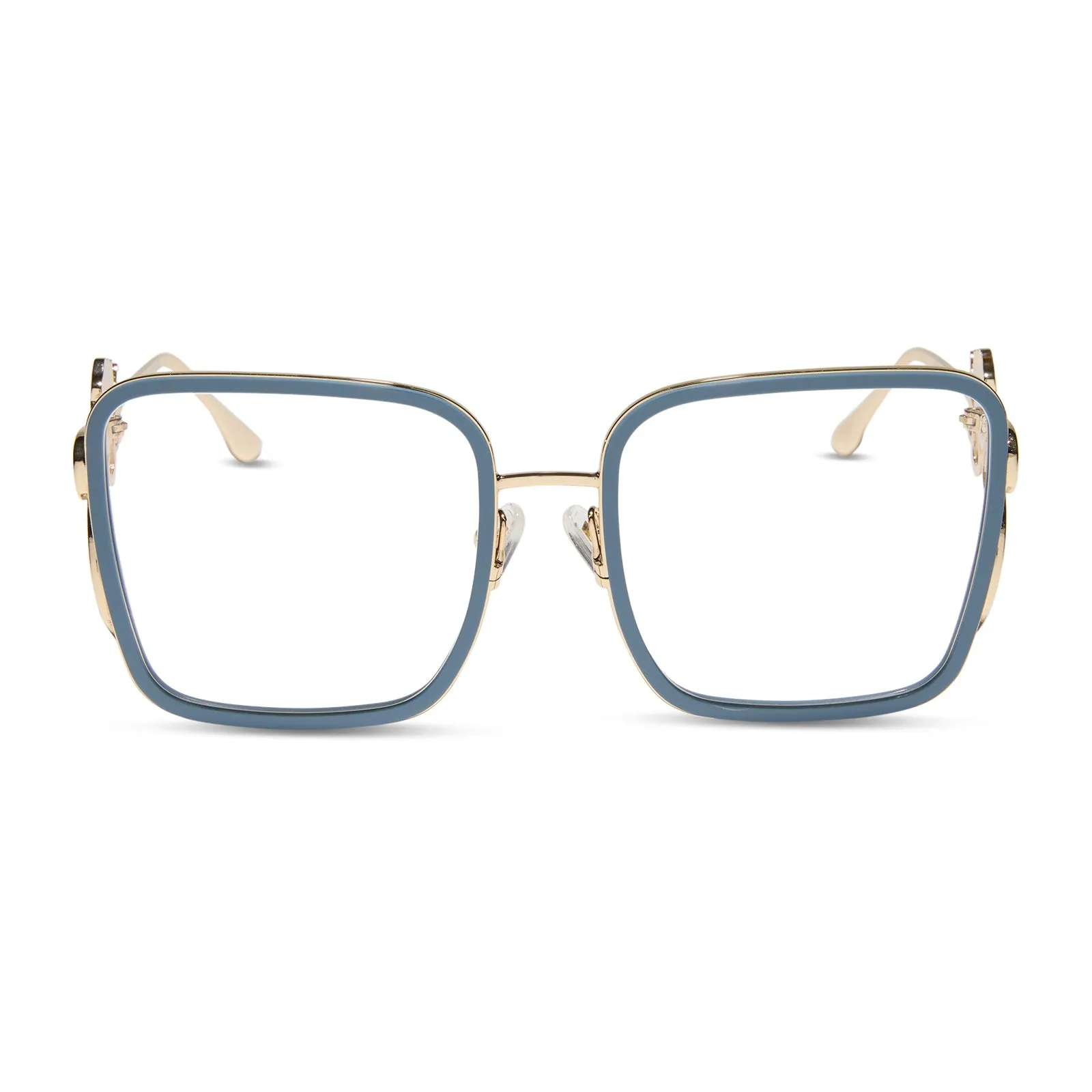 BELLE 2.0 - GOLD + ENCHANTING BLUE + PRESCRIPTION GLASSES sold by Diff Eyewear