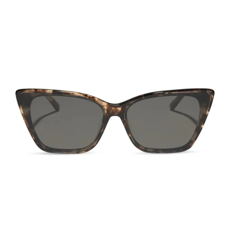 ALINA - ESPRESSO TORTOISE + GREY SUNGLASSES made by Diff Eyewear