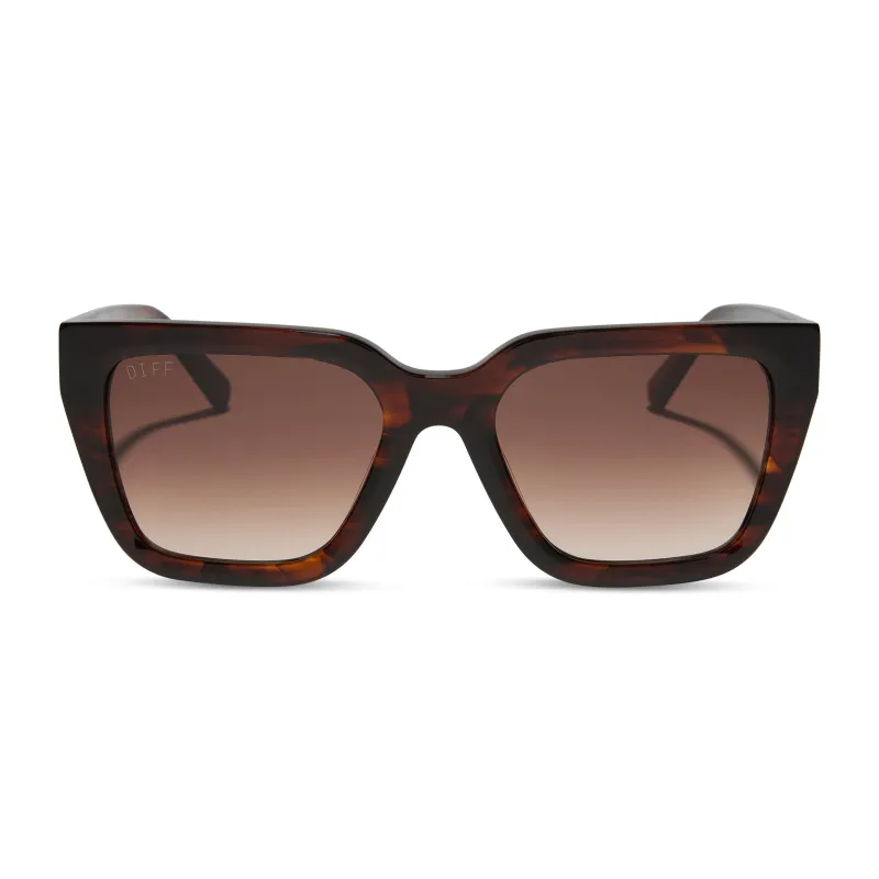 AMARA - SEQUOIA TORTOISE + BROWN GRADIENT SUNGLASSES sold by Diff Eyewear