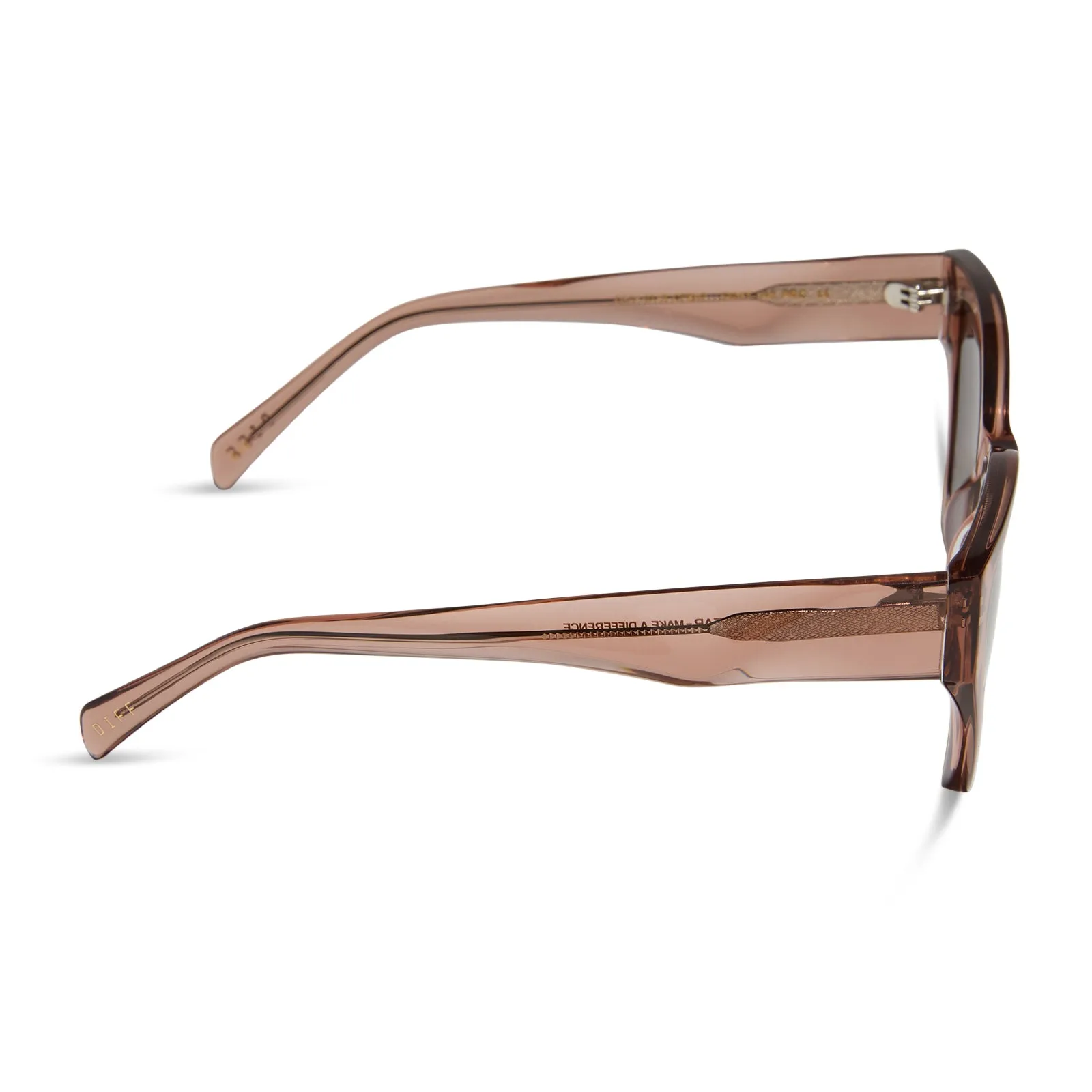 EVIE - CAFÉ OLE + BROWN + POLARIZED SUNGLASSES sold by Diff Eyewear product image thumbnail 3