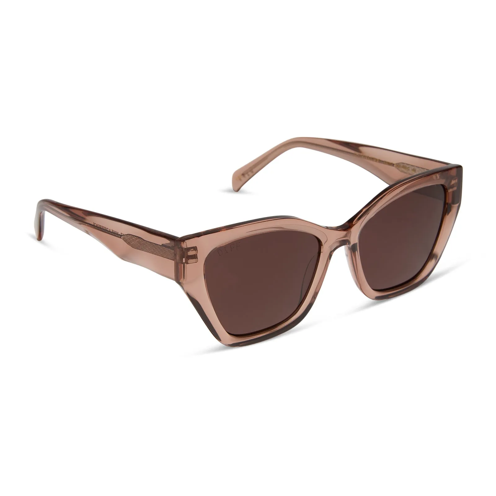 EVIE - CAFÉ OLE + BROWN + POLARIZED SUNGLASSES sold by Diff Eyewear product image thumbnail 2