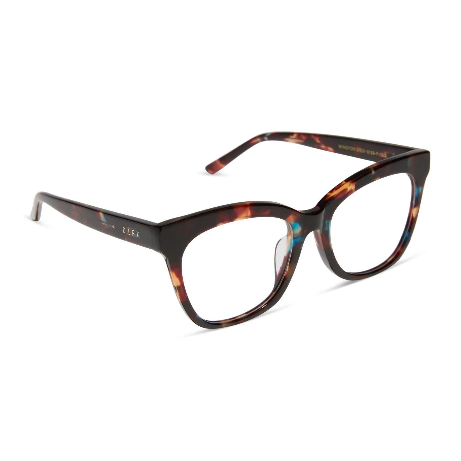 WINSTON - CONFETTI TORTOISE + PRESCRIPTION GLASSES sold by Diff Eyewear product image thumbnail 2