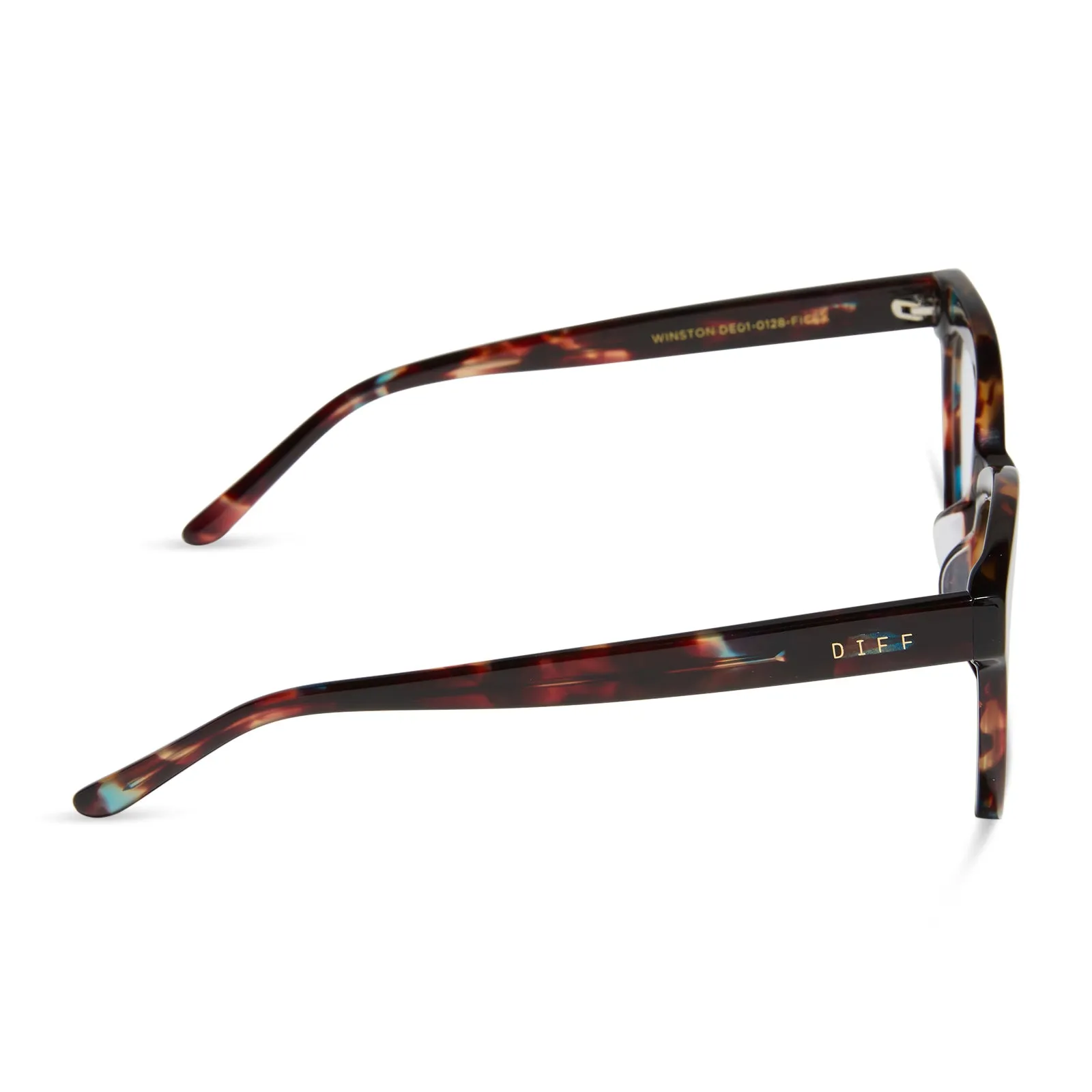 WINSTON - CONFETTI TORTOISE + PRESCRIPTION GLASSES sold by Diff Eyewear product image thumbnail 3